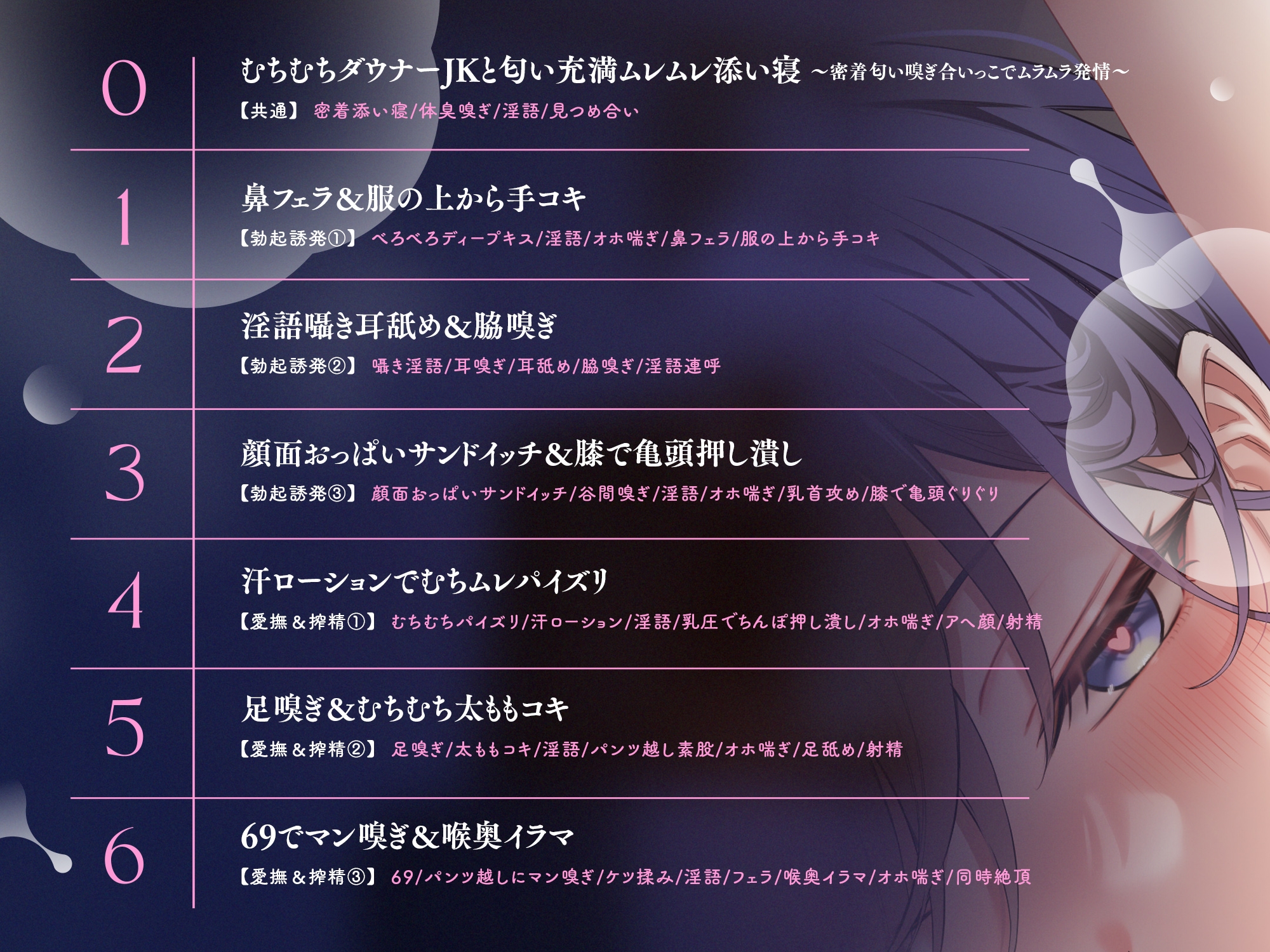 【添い寝パターン10,000通り↑↑】むち蒸れ汗っかきダウナーJKとひそオホ甘々添い寝えっちしまくり性活♡「ねぇ…今日はどんなエッチする…?」