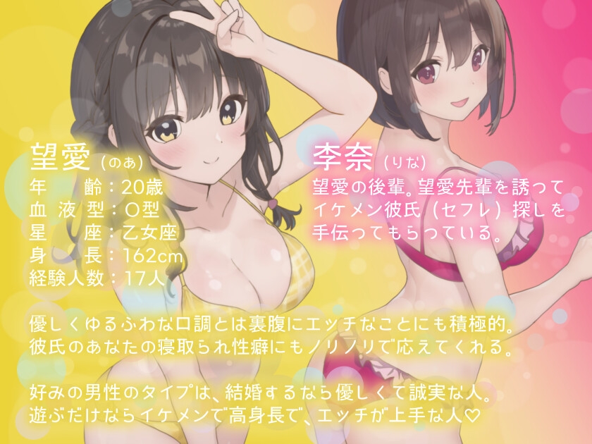 ゆるふわ彼女とマゾ彼氏―浮気デートの送迎&お財布係にさせられ、セックス禁止の寝取られ報告で処理される都合のいいマゾ彼氏くん