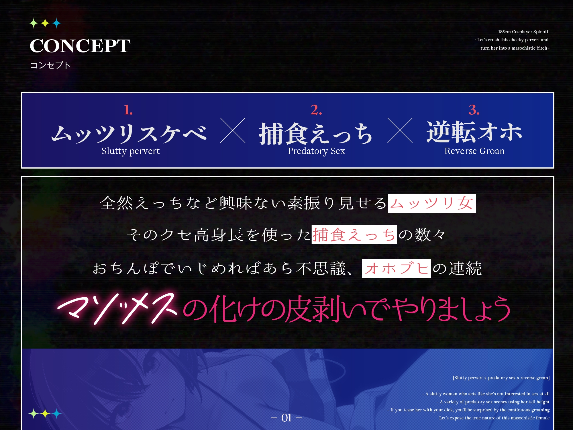 【長身女逆レ○プ→チン堕ち/ドスケベ事後差分イラスト】185cmコスプレイヤースピンオフ～生意気なムッツリスケベはハメ潰してオホらせてマゾメスにしちまえ～