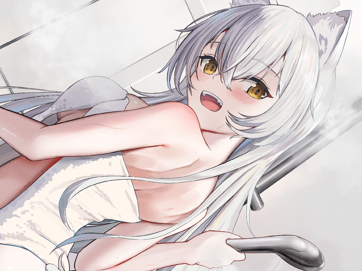 【CV.飯田ヒカル】猫耳少女は甘えん坊～一緒にお風呂♪編～【耳かき・シャンプー・混浴】