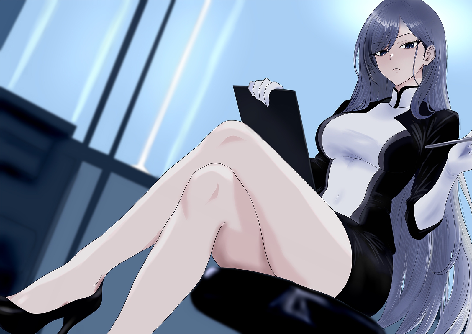 クール美女検査官の無慈悲な評価と冷酷オナサポによる事務的矯正射精指導「この射精レベル…ちん差値低すぎですね」