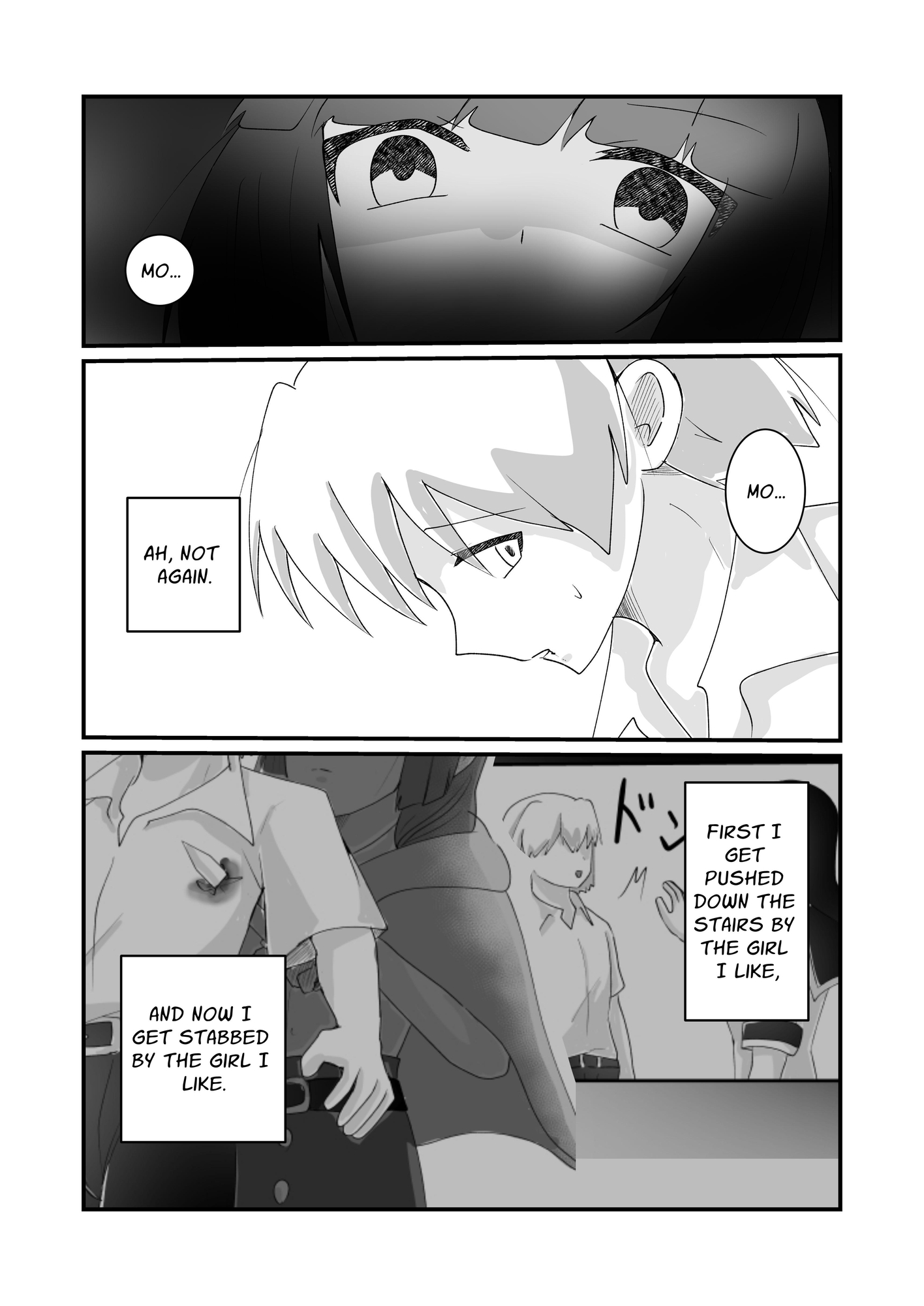 【英語版】好きな子に突き落とされて異世界転移しちゃった件(3)