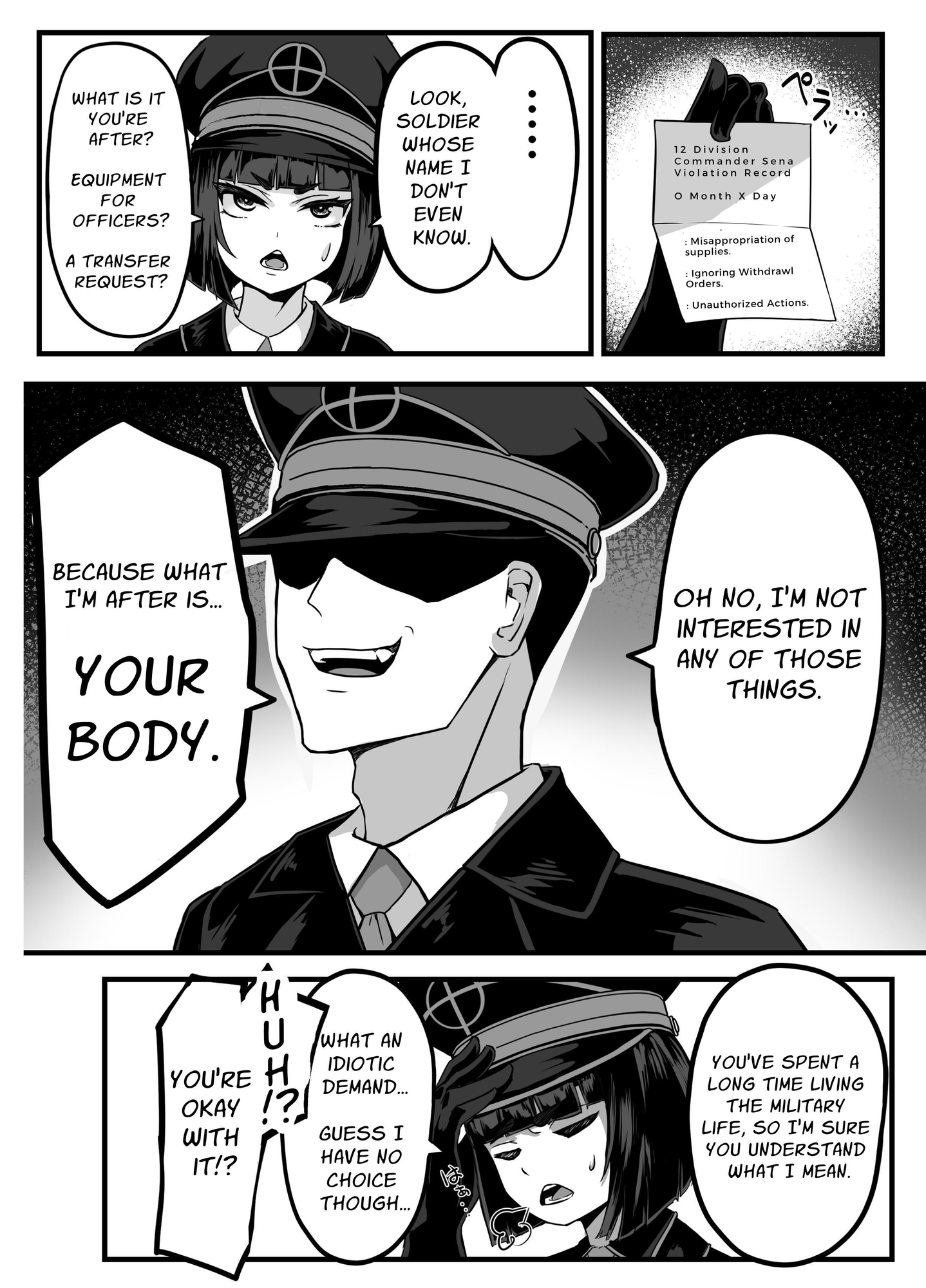 【英語版】年下の上官の弱みに付け込んで快楽堕ちさせる本