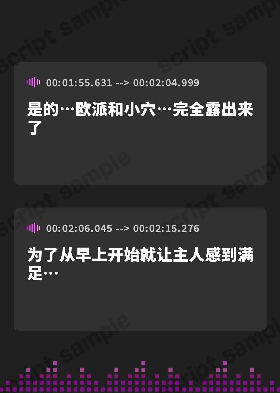 【簡体中文版】【ダブルぷにまんこ♪】瑠璃雪楼のアンコール 愛玩メイド青女の双穴【KU100ハイレゾ】