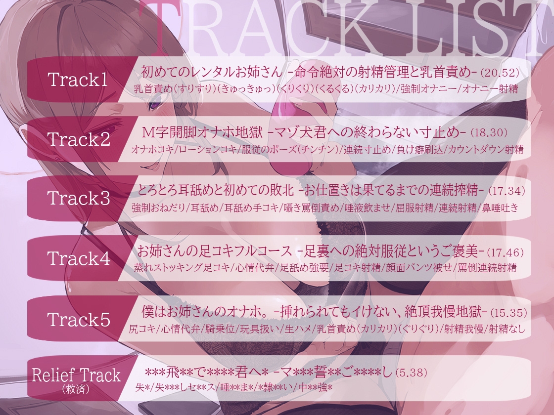 【マゾ堕ち・快楽調教】 レンタルお姉さんの徹底射精管理 ～あなたを躾ける射精マネジメント～⚠️SE強化⚠️