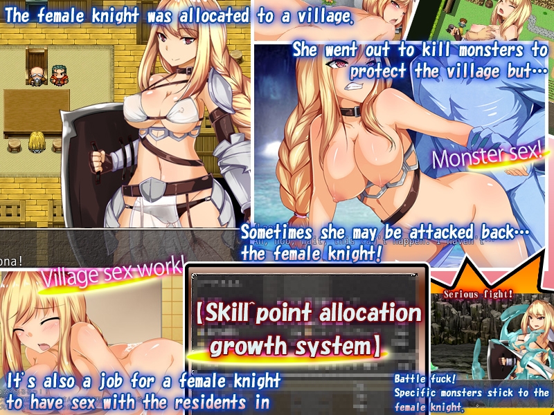 Stay Nights Crisis - The RPG story that the new female knight Reona becomes bitch during her stay in the remote village. -