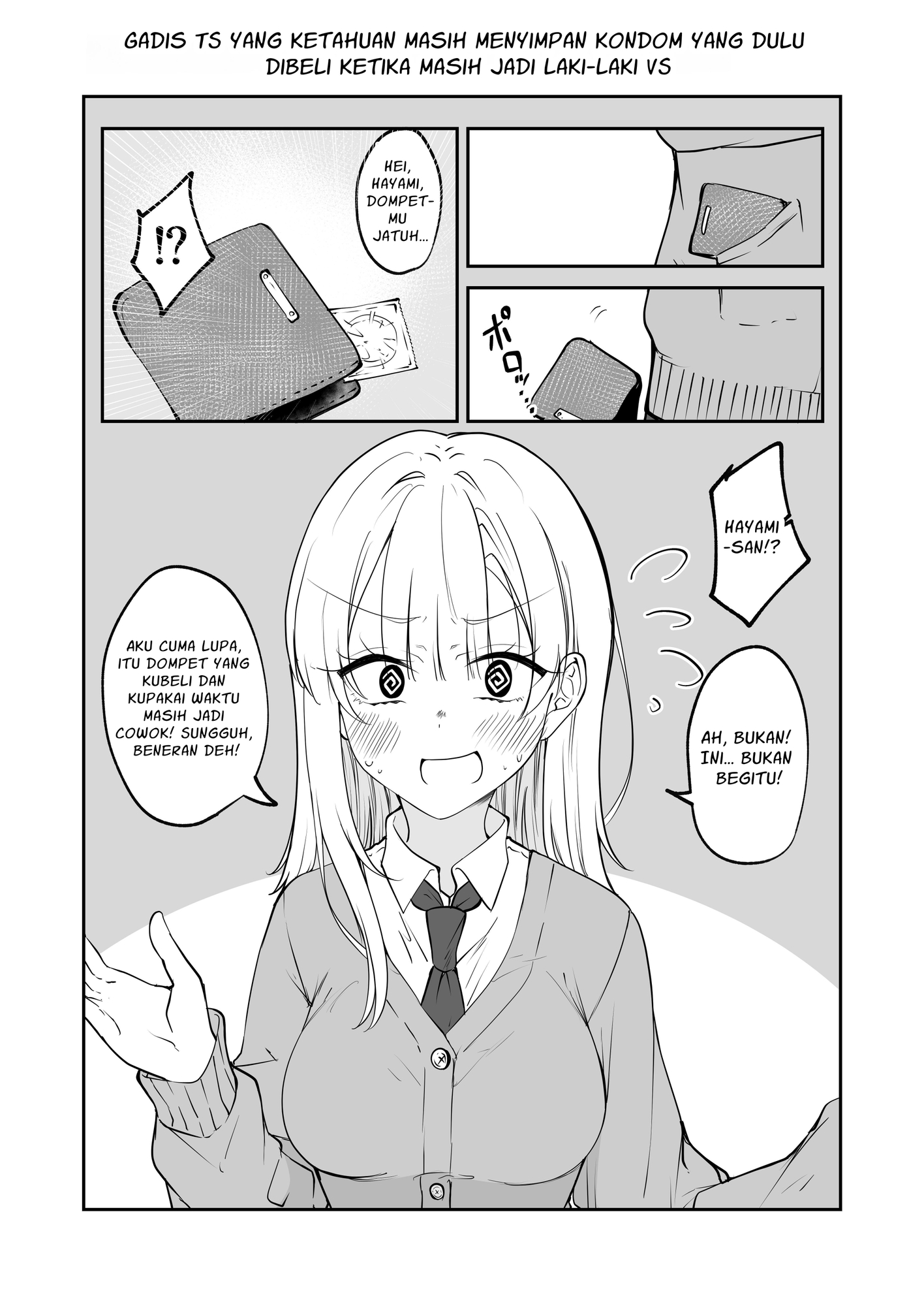 【インドネシア語版】ひとくちTSっ娘ちゃん