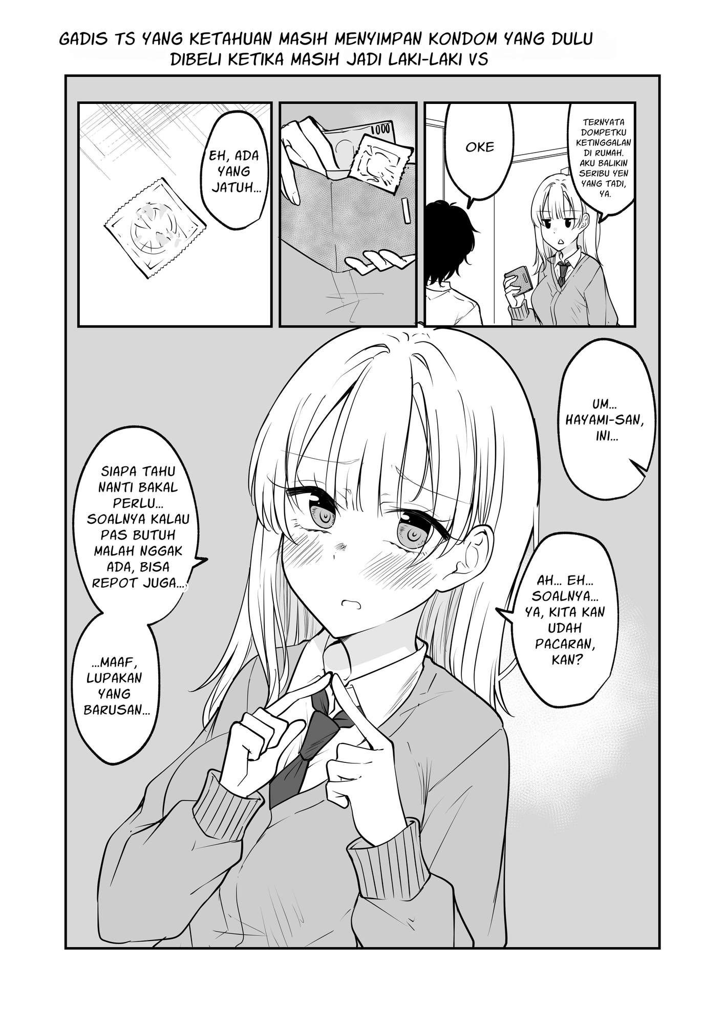 【インドネシア語版】ひとくちTSっ娘ちゃん