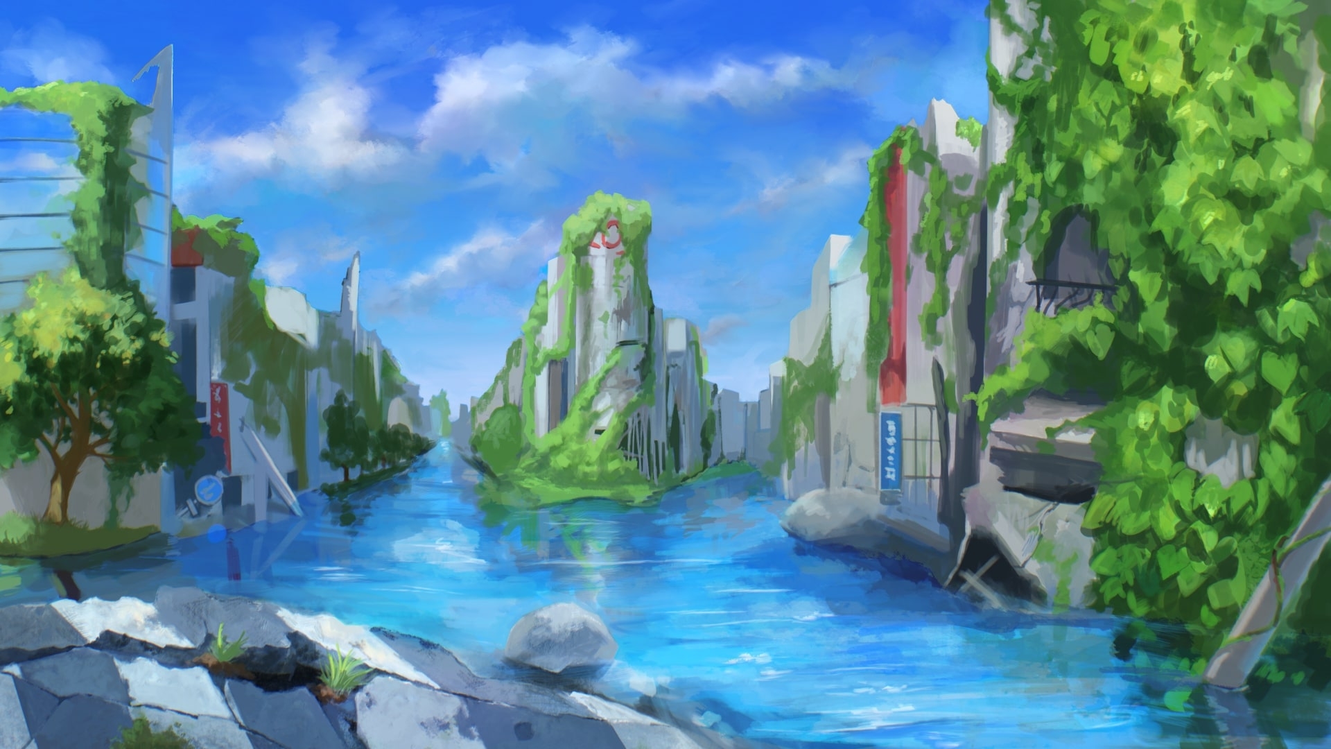 水没廃墟のピアノドロイド【英語版】