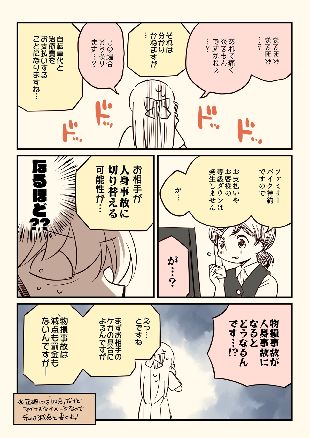 バイクで人を轢いた話。