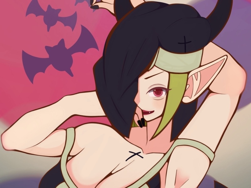 【イラスト】シスターサキュバス「祈りを捧げる拘束具」第1弾