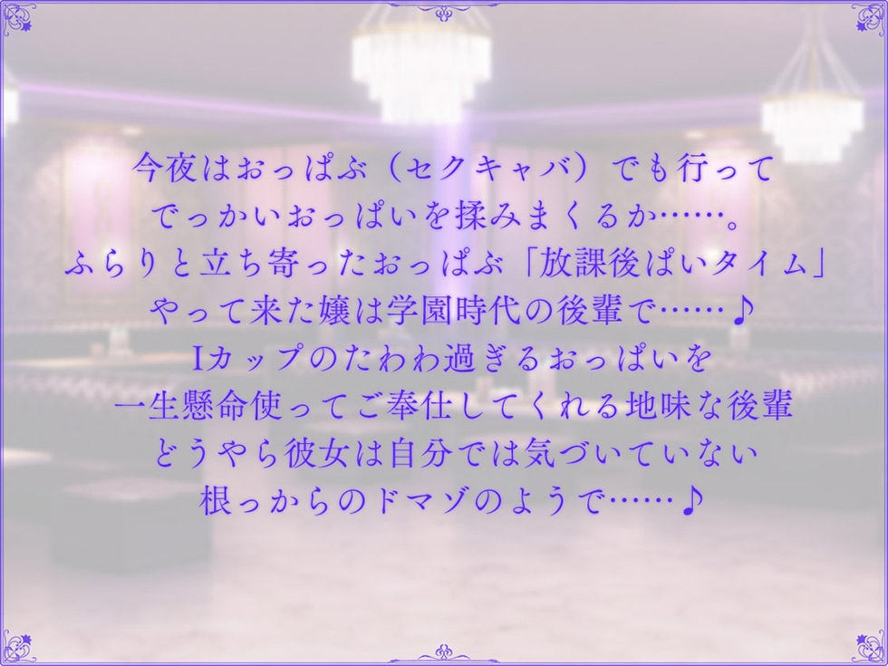 【ドマゾまんこ密着甘オホ】恋愛フーゾクdiary 地味恋おっぱぶ嬢めいのドマゾま●こ【KU100ハイレゾ】