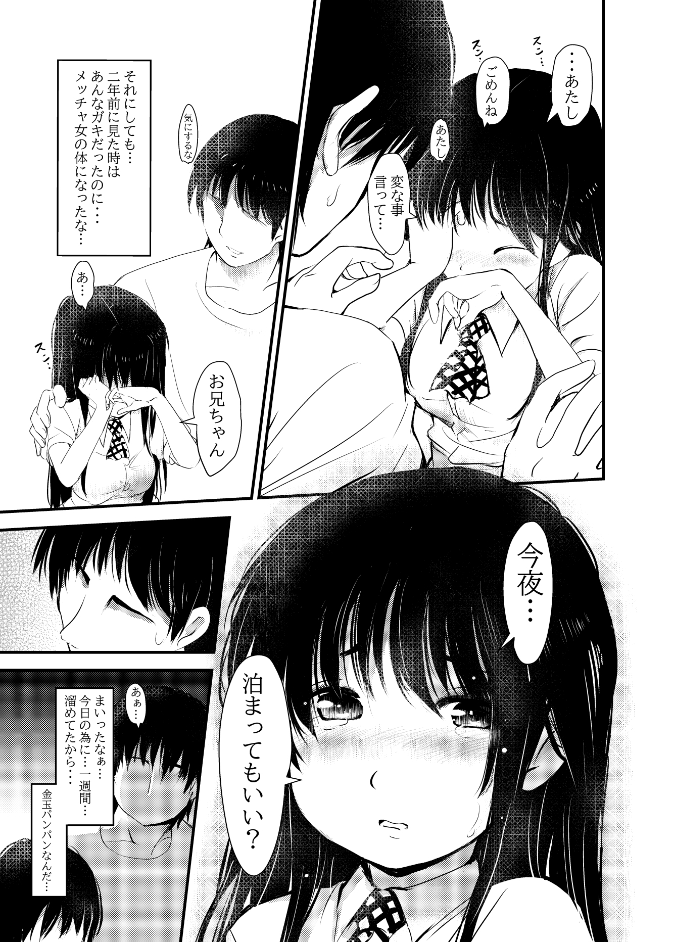 ネット彼女を家に呼んだら妹だったので…実妹交尾した話