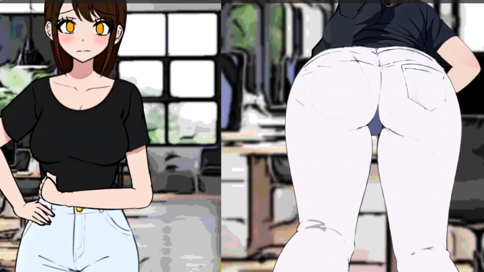 【着衣脱糞アニメ】お腹の調子が悪い時に話しかけられて切り時を見失ってしまったOLちゃん