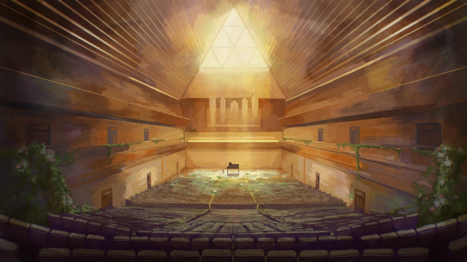 水没廃墟のピアノドロイド【簡体字版】