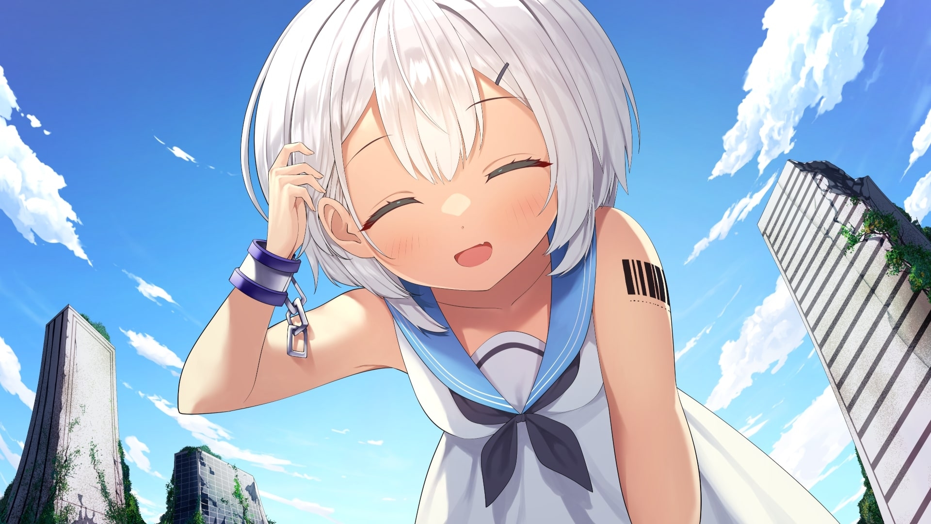 水没廃墟のピアノドロイド【繁体字版】