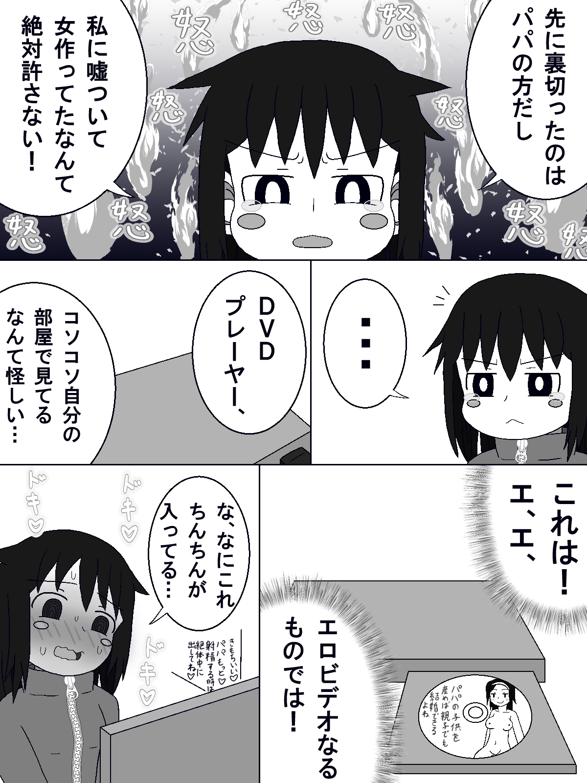 パパに中出しされた‐この娘の中に出した