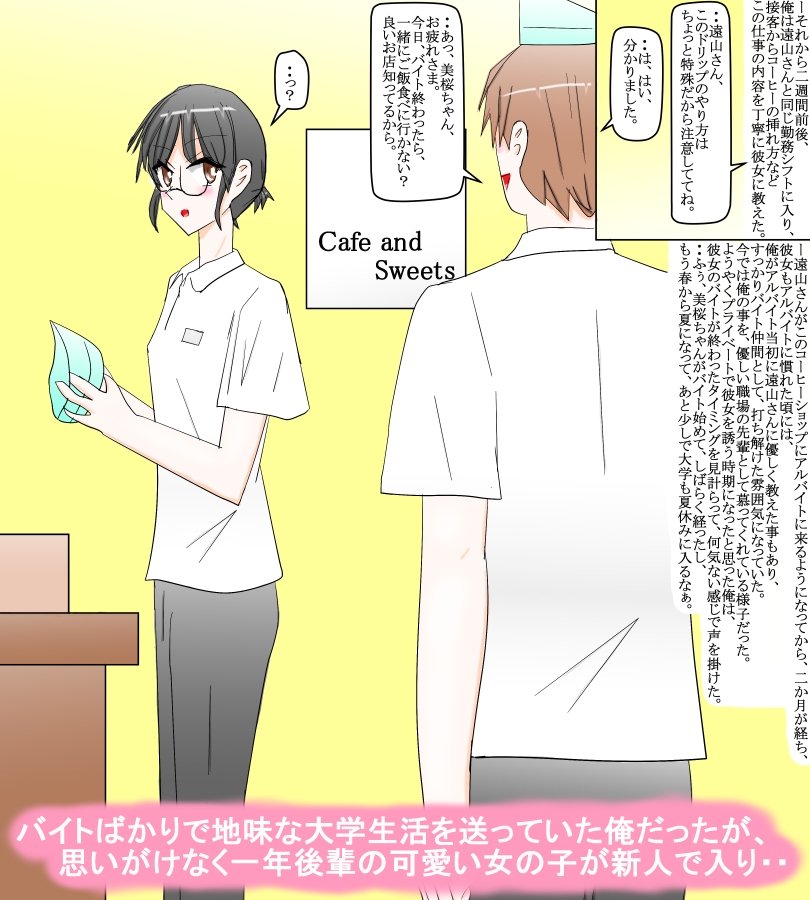 バイト先で知り合った後輩大学生と一緒に過ごす夏休み