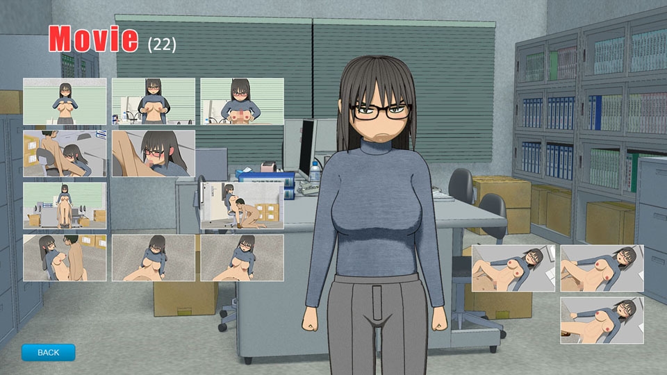 ジト目の地味巨乳さん