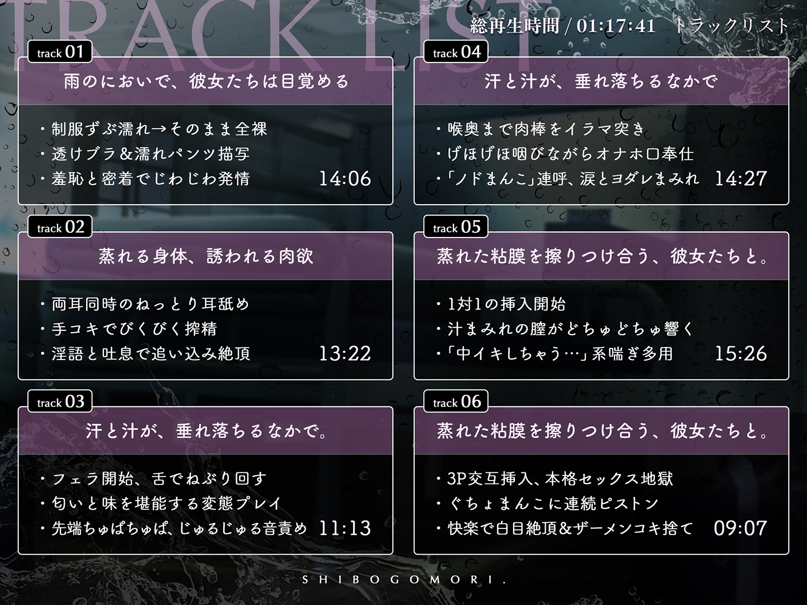 【ダウナー×密室射精】搾籠。～びしょ濡れ女子と交わった密室は、精液だけが出口だった～ 【処女×中出し×静寂】