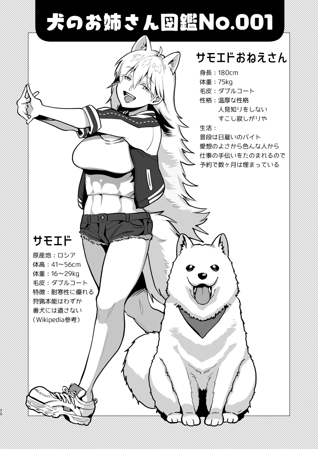 大型犬おねえさんとポメラニアンくん～サモエド編～