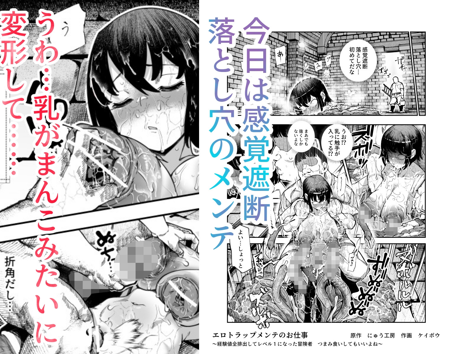 エロトンラップメンテのお仕事EX～経験値全排出してレベル1になった冒険者 つまみ食いしてもいいよね～