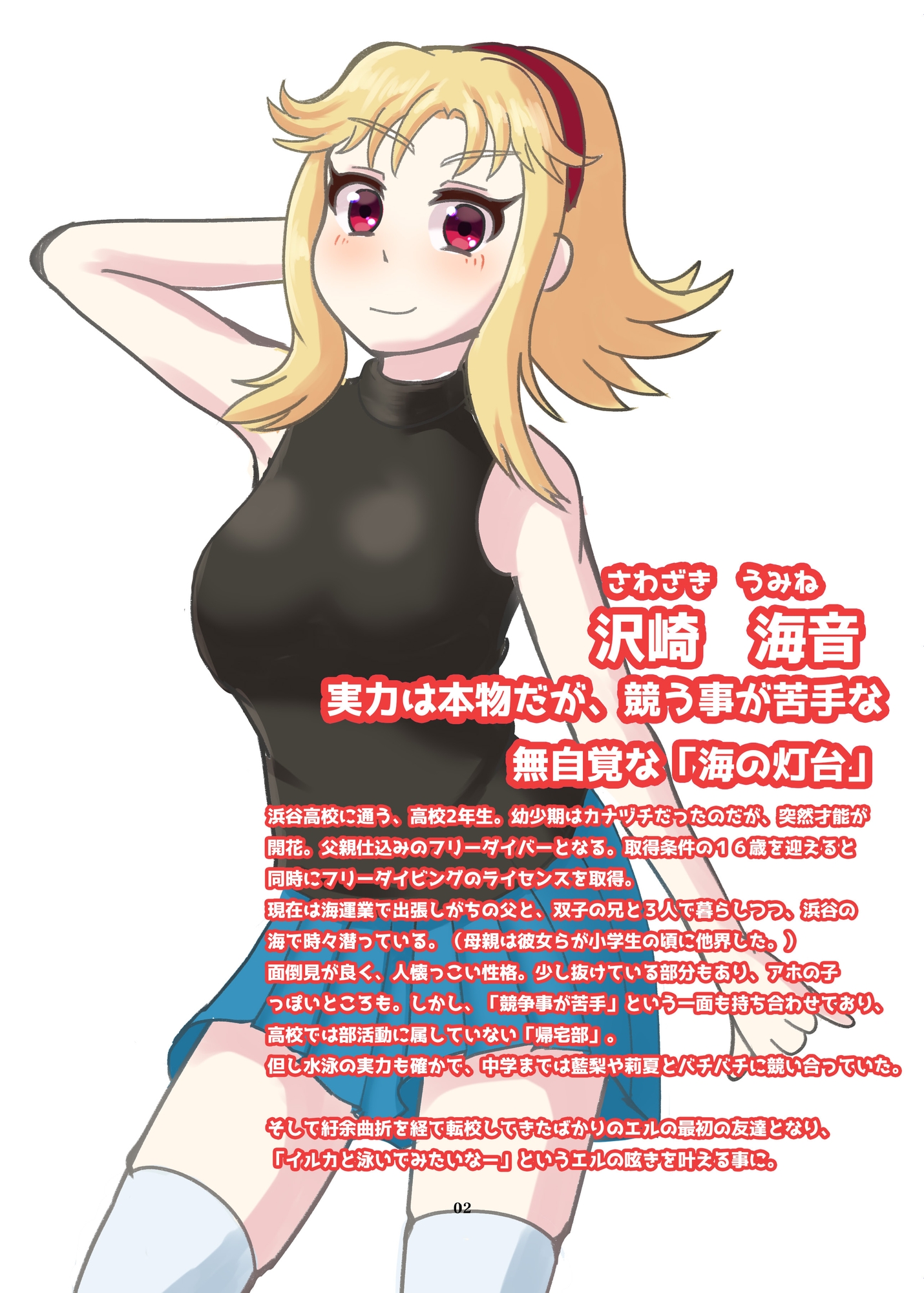 青の世界に君を探して Vol.0 てらいちのうちの子設定集【JP&ENVer Set】