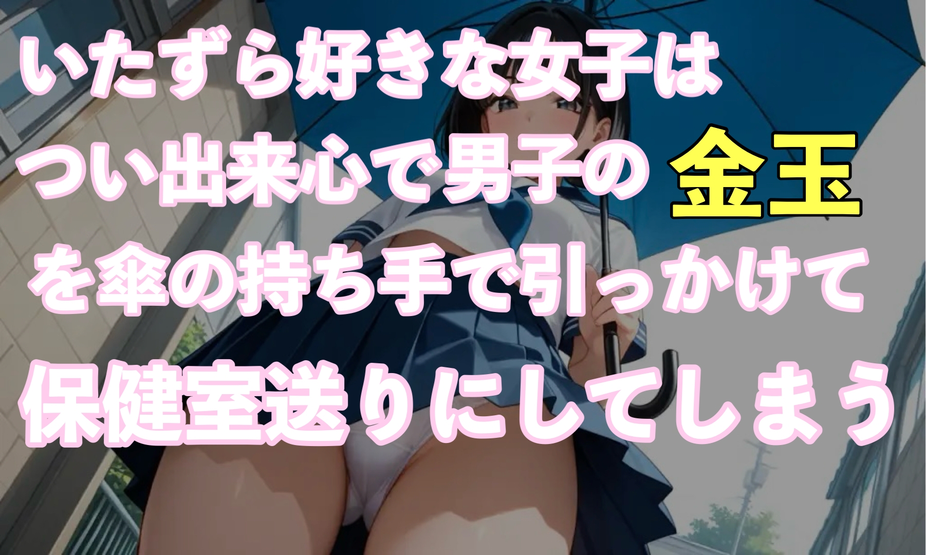 傘で金玉潰しかけた女子の体験談