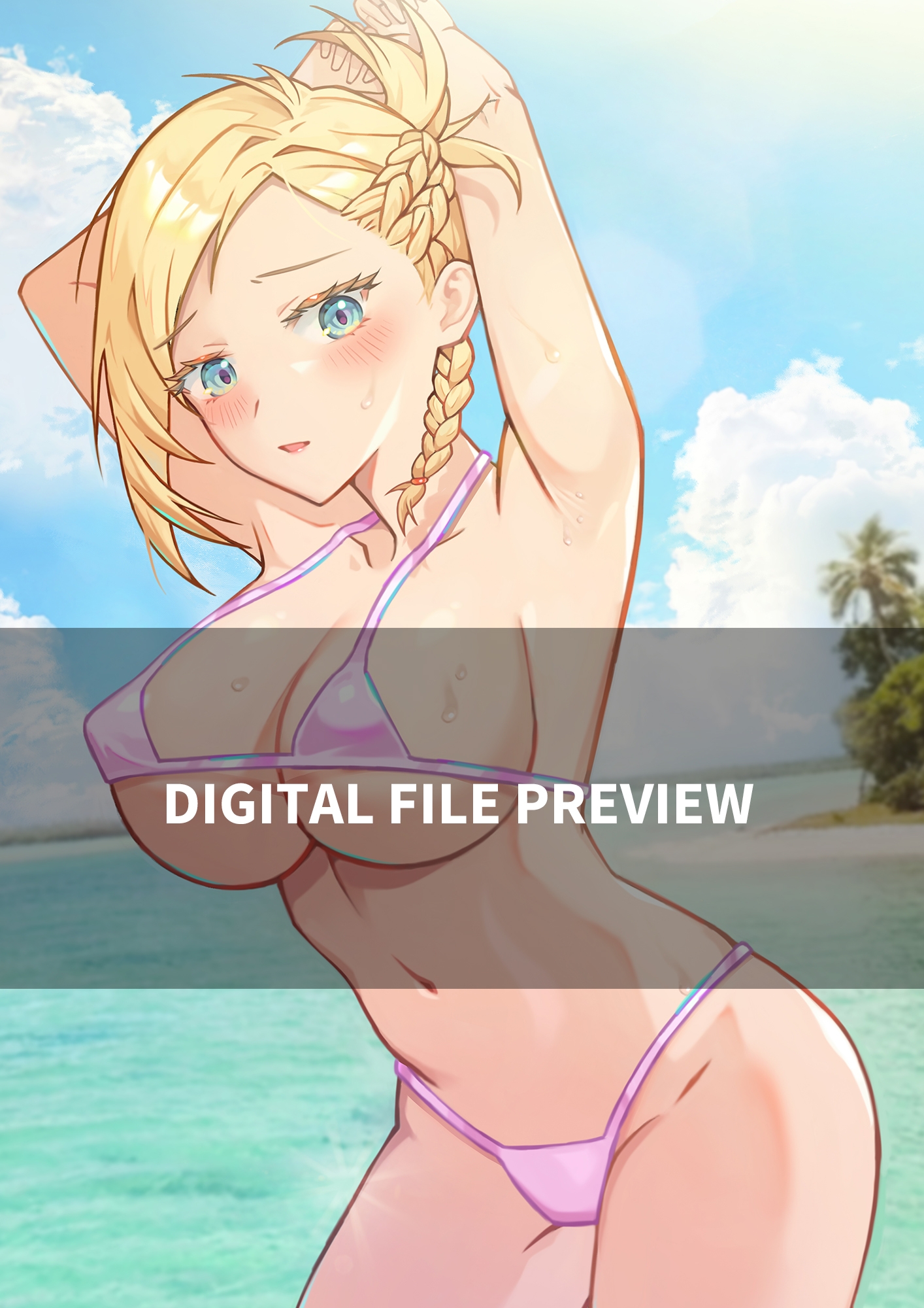 [F○14] ヤ・シュ○ラ,ミンフィリア,アテナ水着イラスト