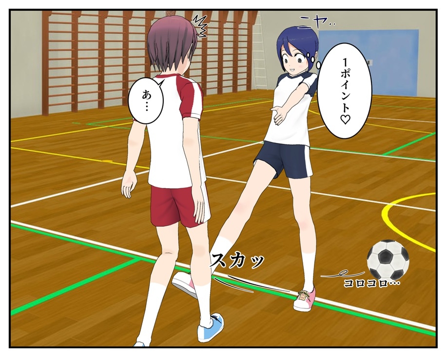 フットサル中ずっと男のキンタマ蹴ってみた