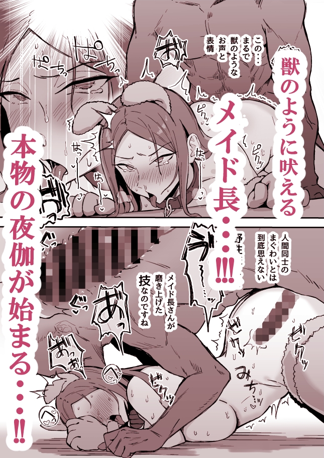 憧れの先輩メイド長の夜伽を見学