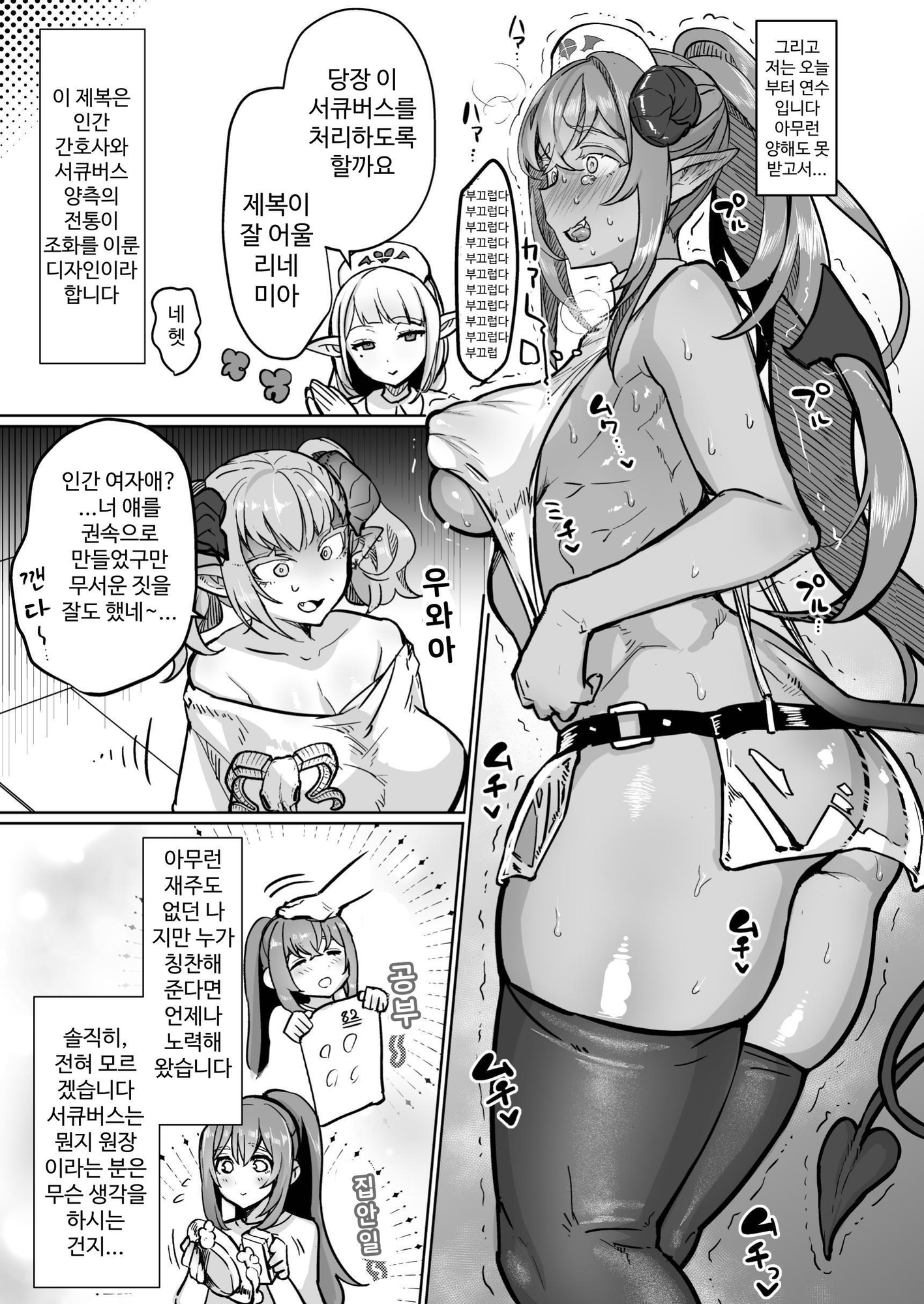 【韓国語版】ふたなり治療サキュバスクリニック零～サキュナース研修調教編～