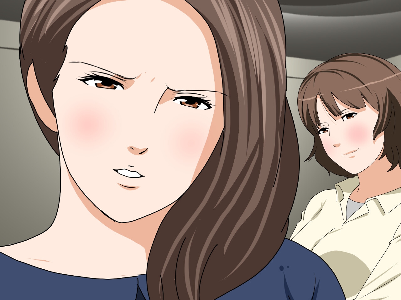 杜戸先生と苫田ママをレズらせて3Pしてみた夜-と…その後の話