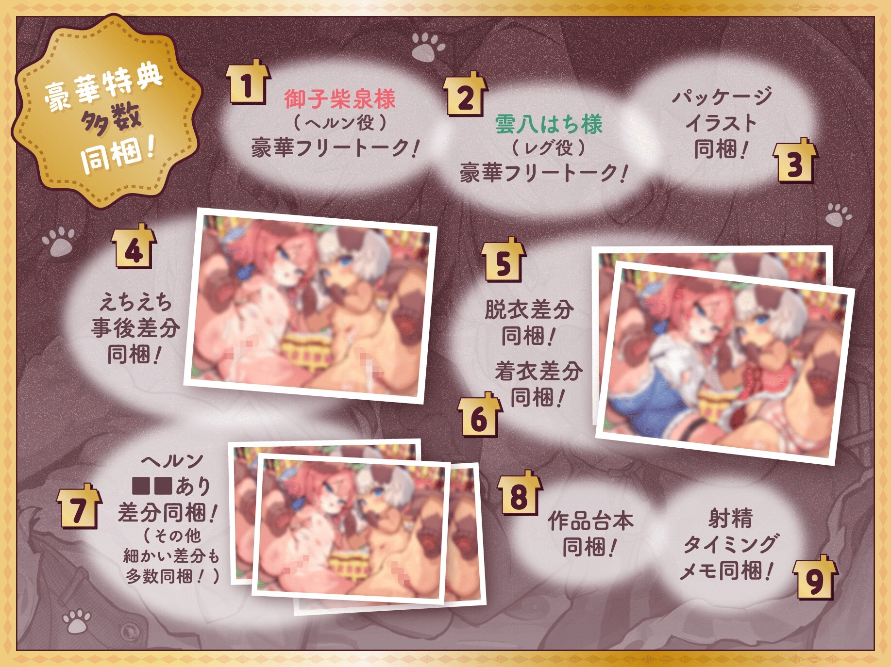 ぷに犬姉妹とお菓子のおうち～メ○ガキ姉&のんびり妹と本能剥き出しWすきあま交尾♡ ちっちゃい狭穴、俺の物♡ おうちも俺も、全部君たちの物～【合意誘拐純愛】