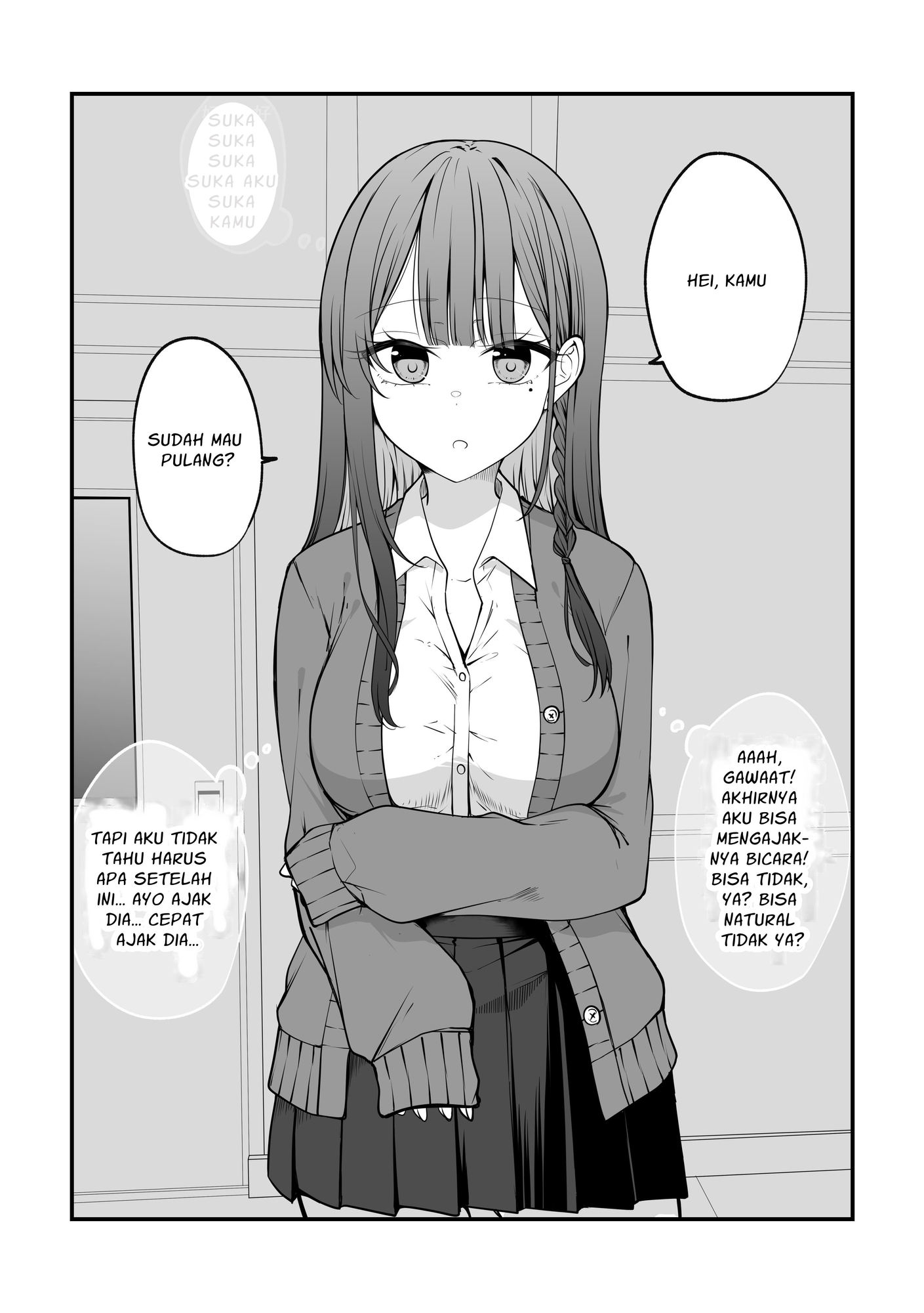 【インドネシア語版】めちゃめちゃ気になってるギャルがなんかやべー感じになってくやつ。