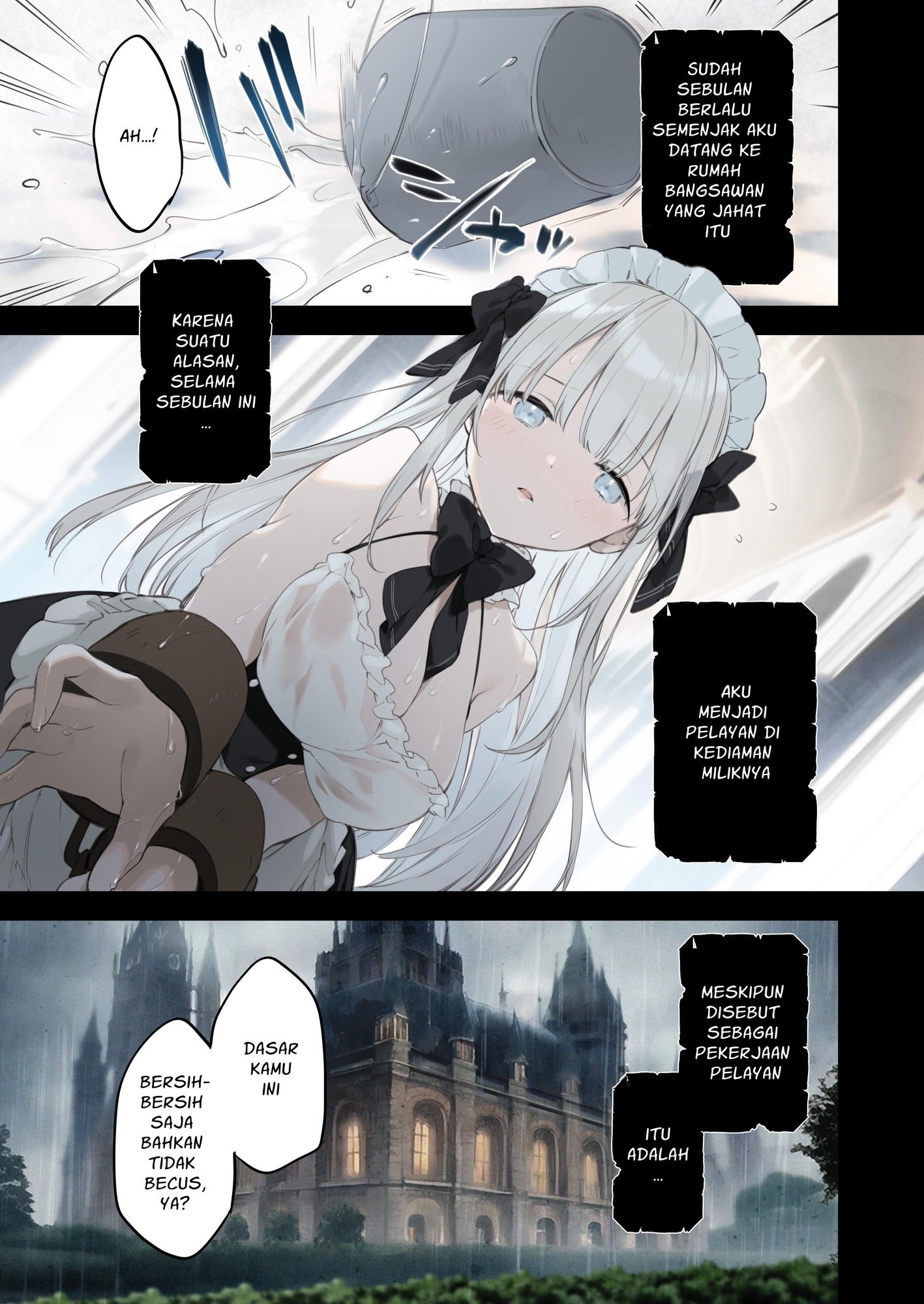 【インドネシア語版】籠絡令嬢メイド堕ち