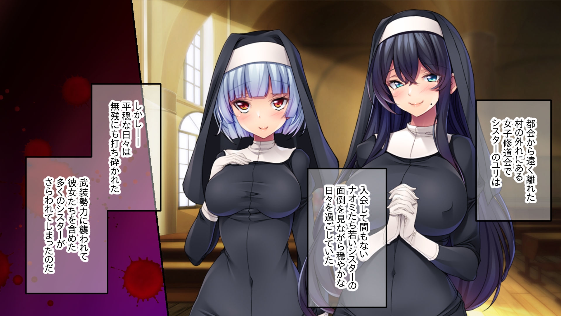 堕淫の乙女たち ～二人の聖女がハード躾けで肉欲に染まるまで～