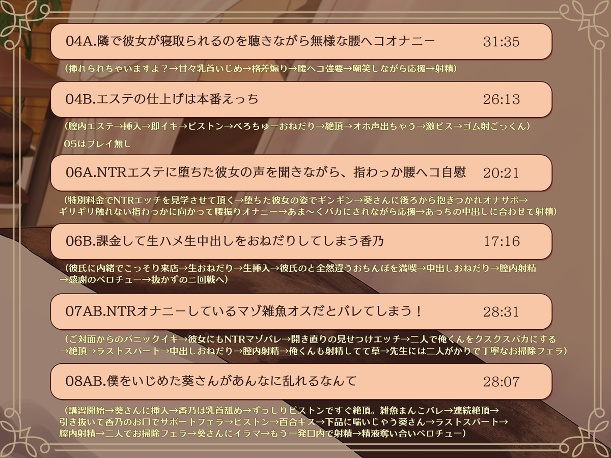 カップルNTRエステ～隣でイキ狂う彼女の声と、僕を弄ぶ天使の囁き～