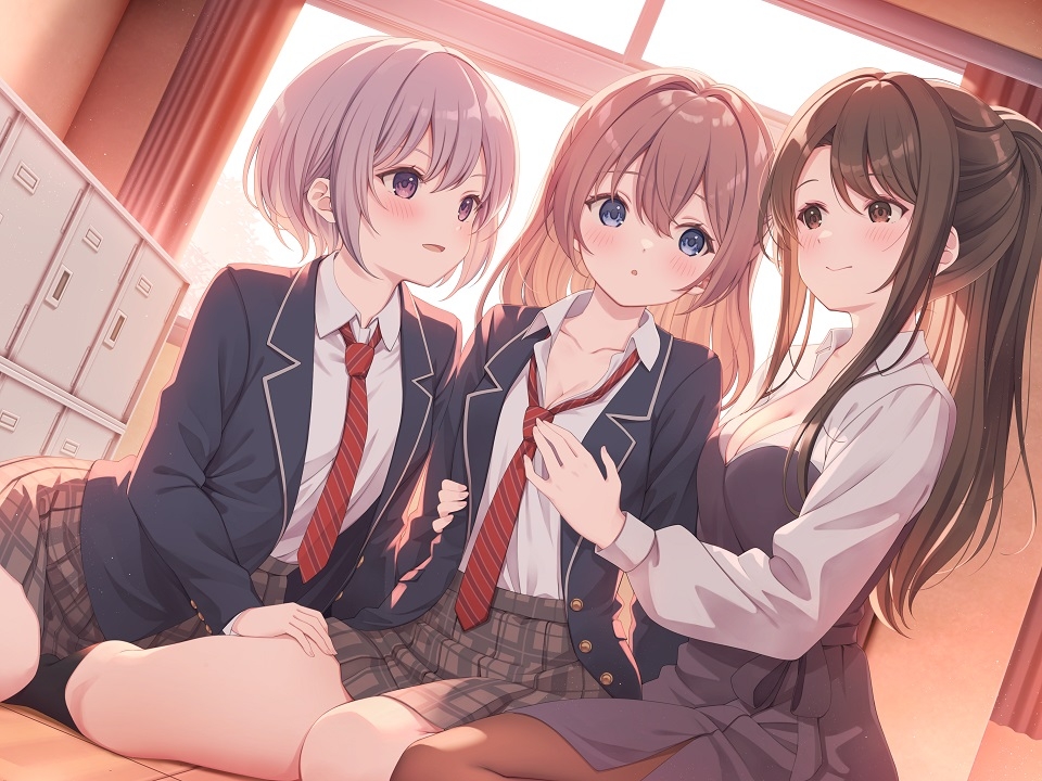 【TS百合】レズ風俗の百合鑑賞コースで同級生と初体験 【KU100】