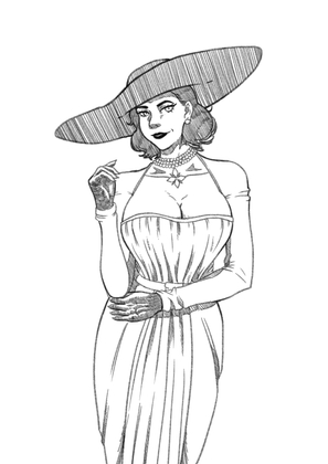 Lady Dimitrescu Illustration & Short Comic