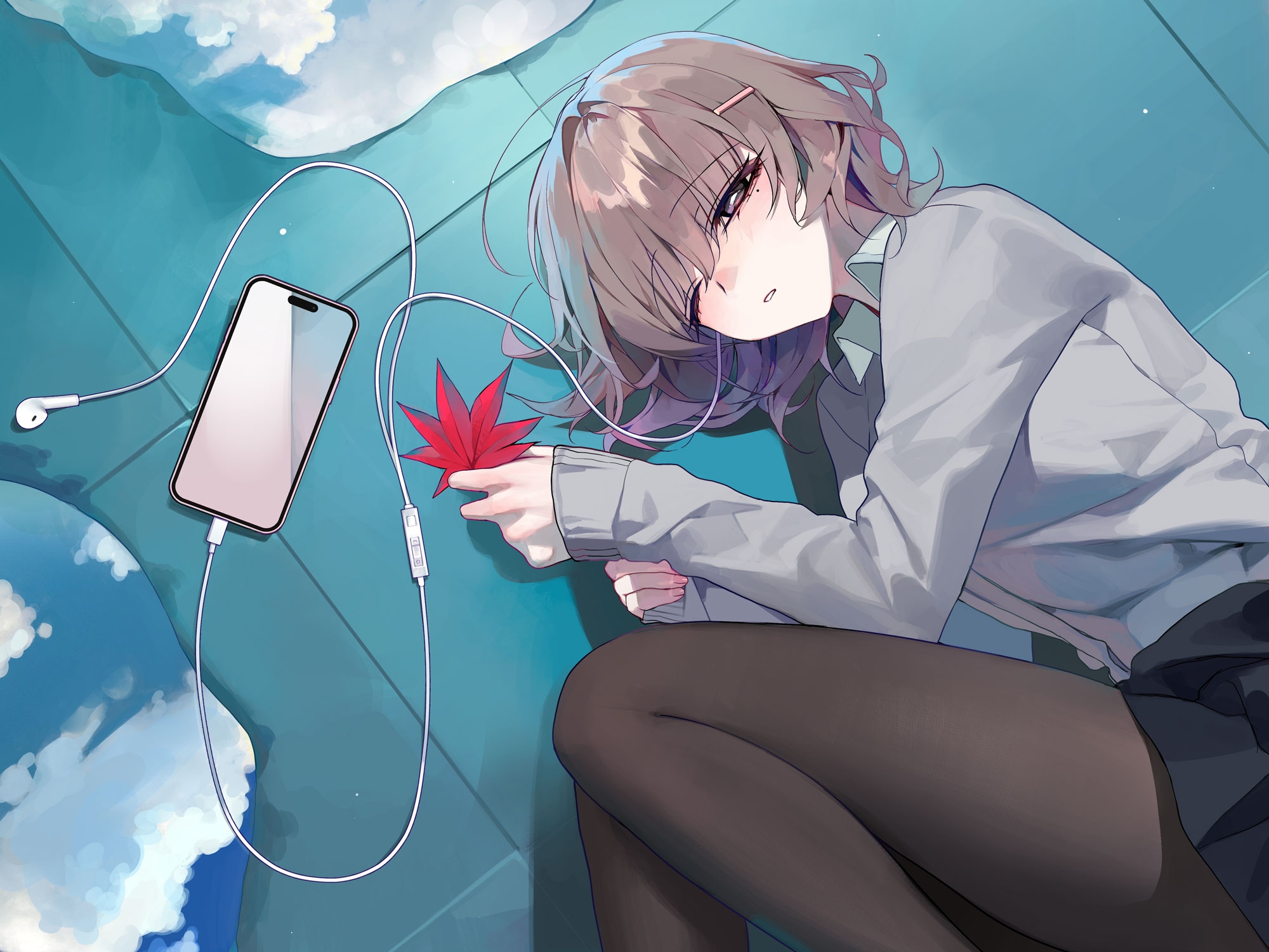 【安眠特化ASMR】初めての彼女は、屋上でもダウナー系が気持ちいい。【CV.土屋李央】