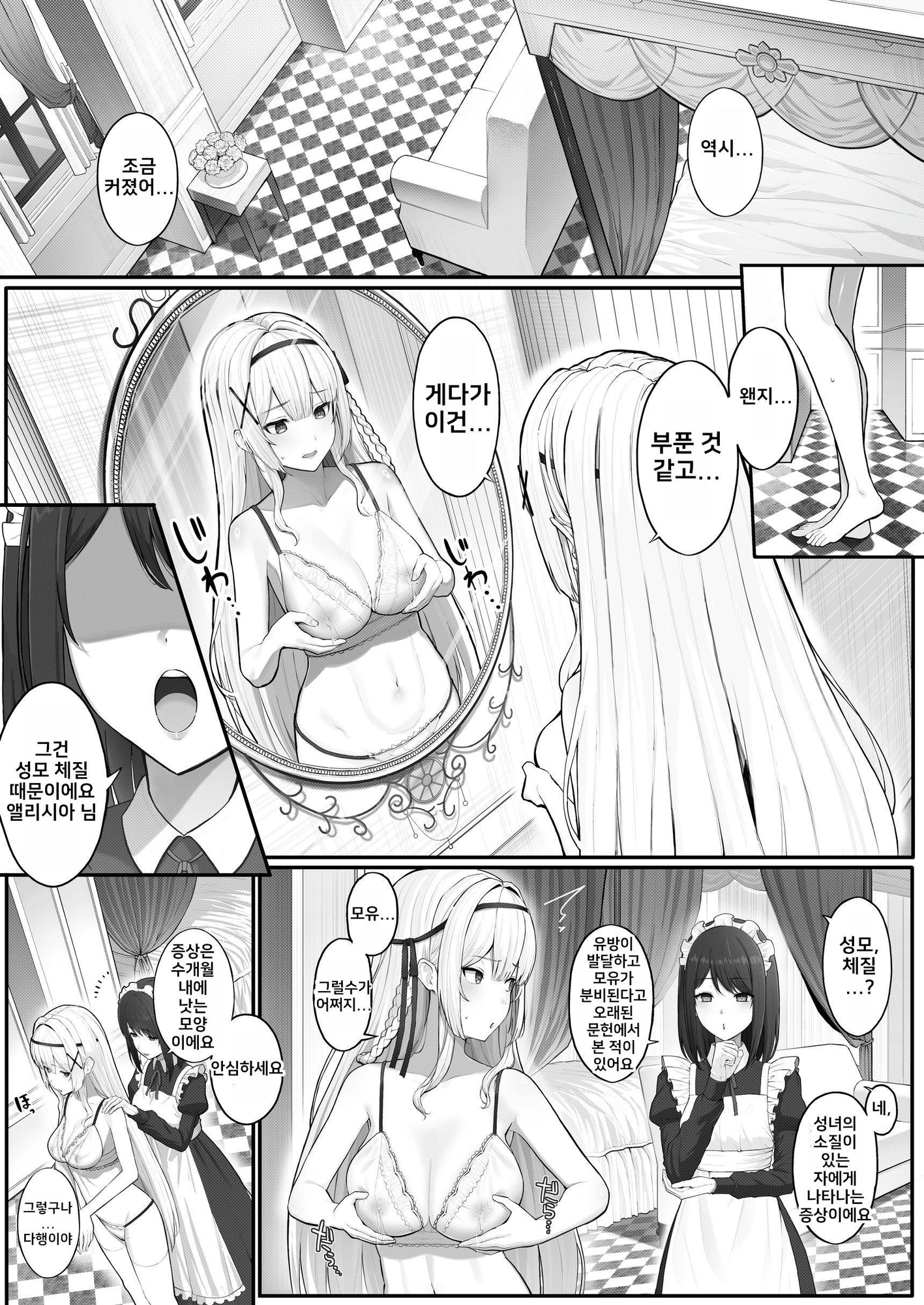 【韓国語版】聖母体質 〜母乳が出る体質になり変態侍従と悪徳貴族に弄ばれる姫騎士物語〜