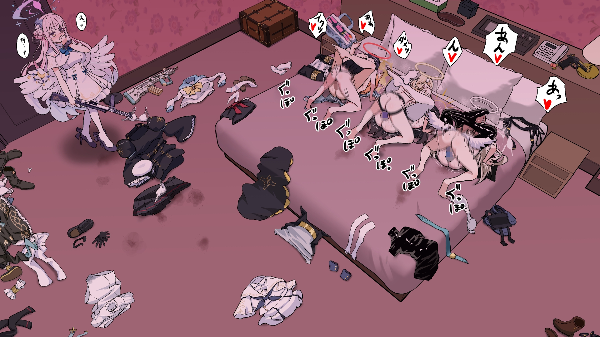 【定点カメラ】トリニティーレズ乱交