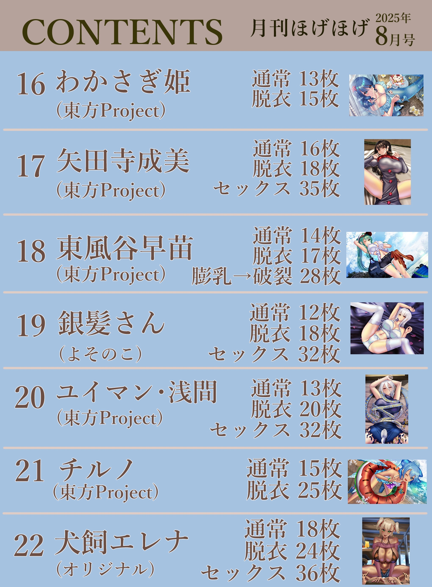 月刊ほげほげ2025年8月号