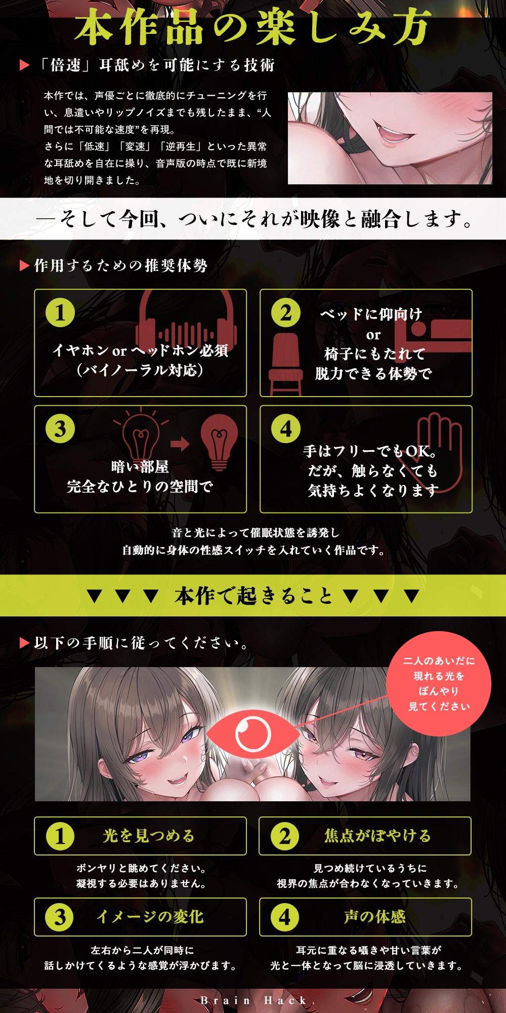 【超高速耳舐め】「脳が、バグる。」 The Movie～超高速・半減速・逆再生の超気持ちイイ耳舐めで快楽発狂～