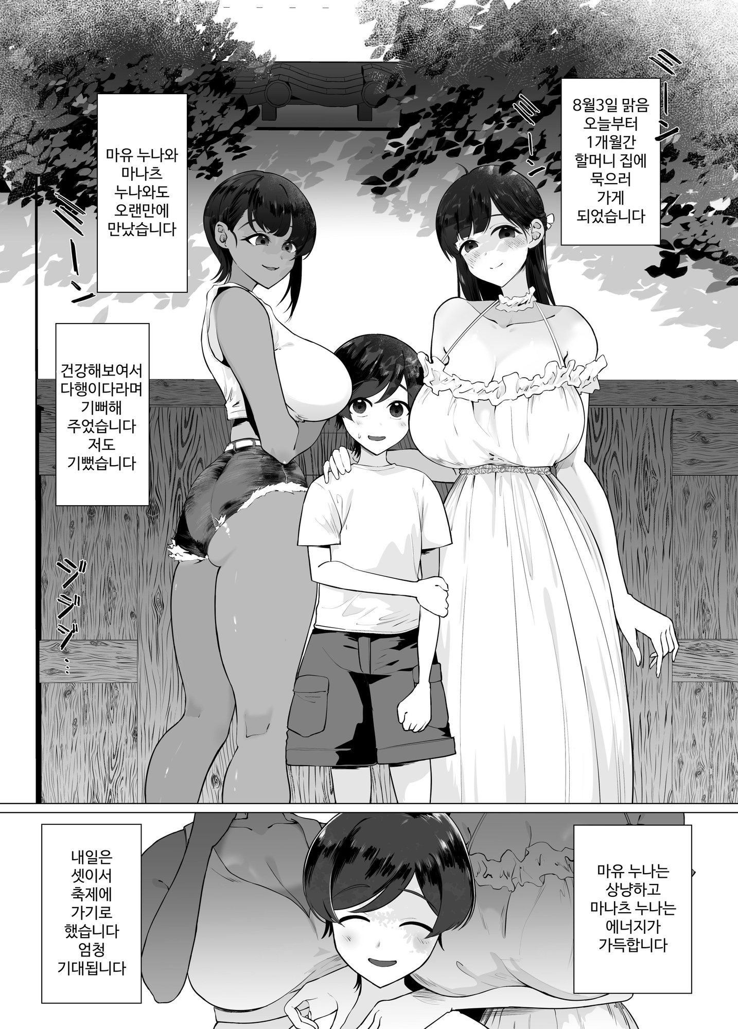 【韓国語版】僕とお姉ちゃん達の小作り日記。