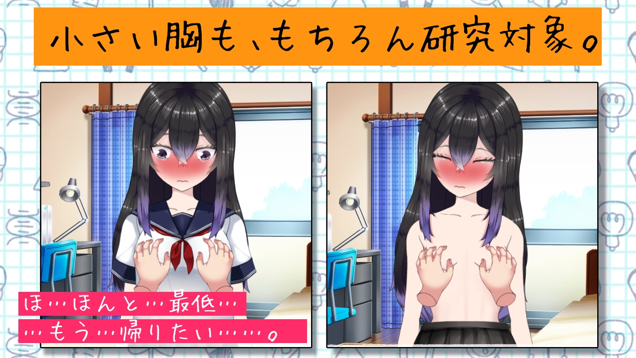 夏休みの自由研究#3 陰キャ少女の初めてを無理やり観察する