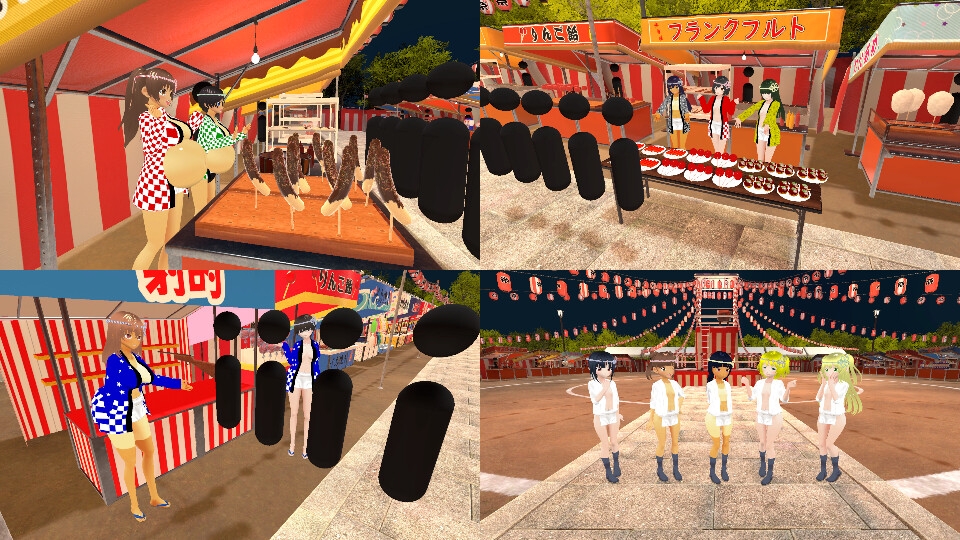 〇〇市の生活 夏祭り編