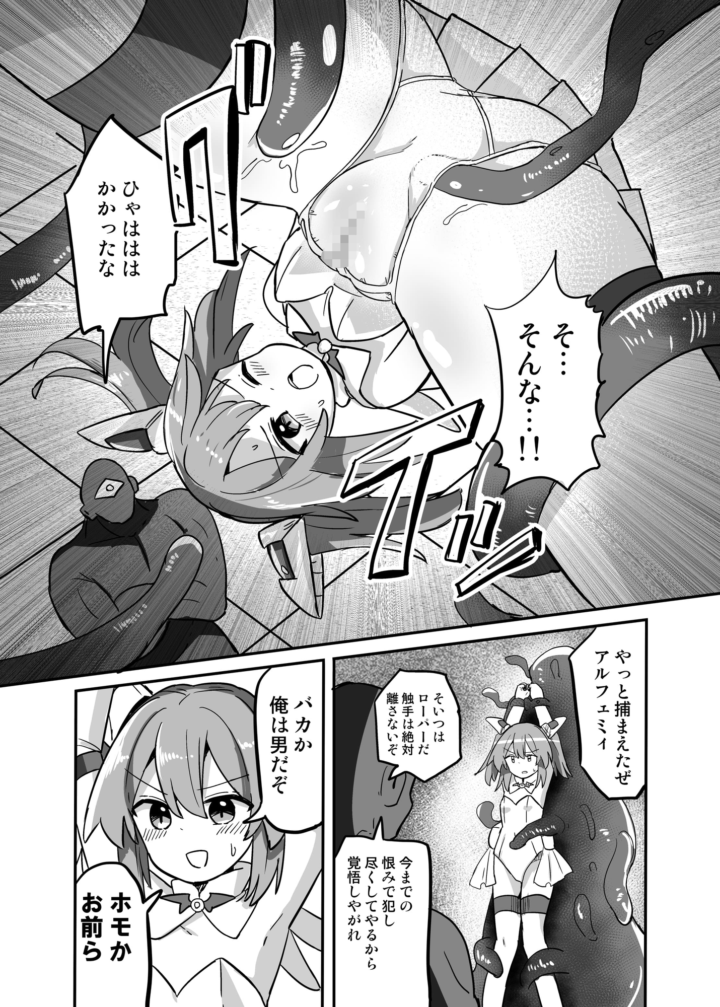 TS魔法少女、触手に堕ちる