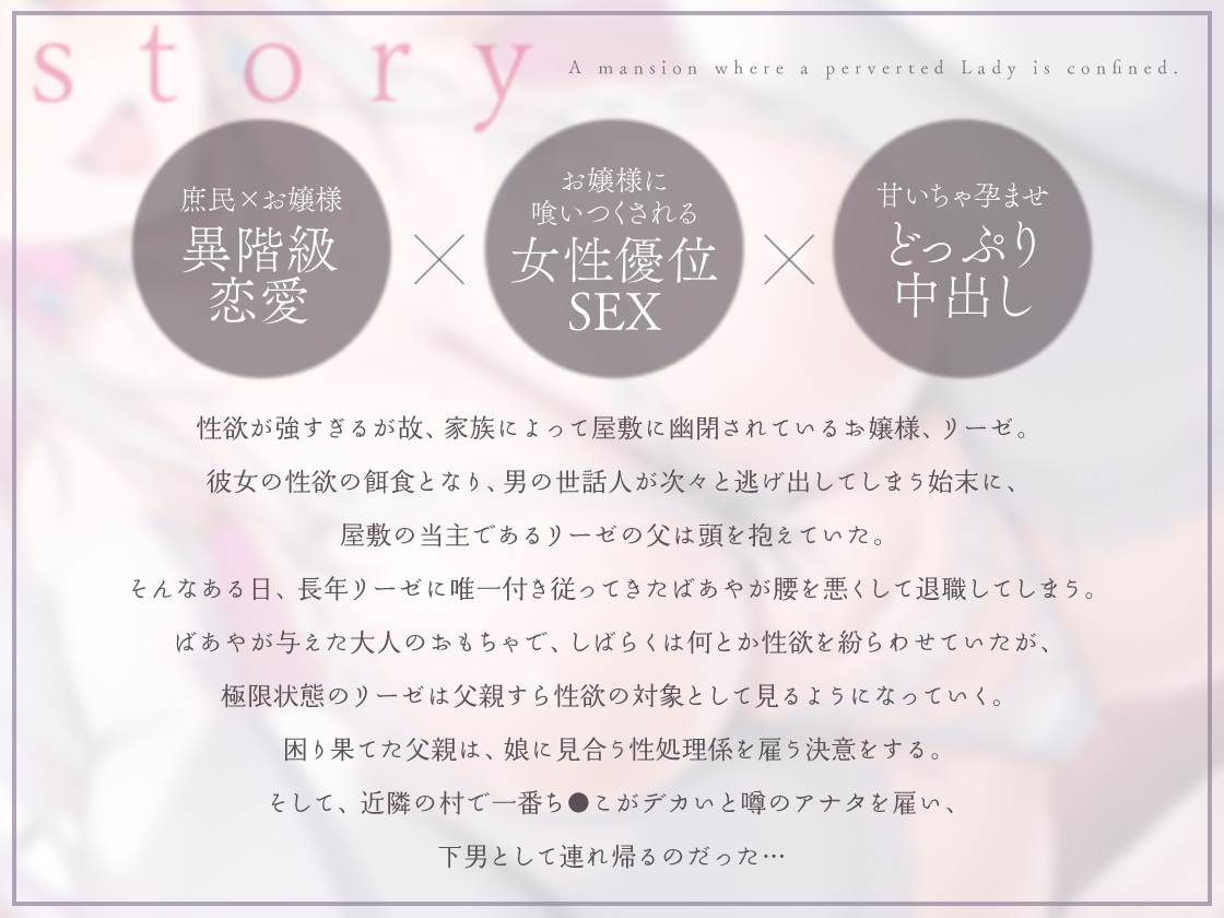 肉欲屋敷 ～性欲が強すぎて幽閉されているお嬢様の話～